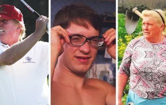 Звезды и их двойники: страшные и смешные (28 фото)