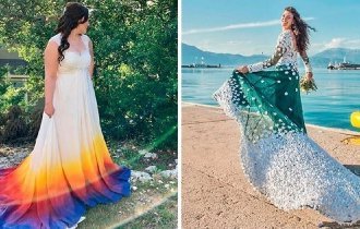 30 самодельных свадебных платьев, от которых захватывает дух (31 фото)