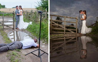 65 фото-доказательств, что свадебные фотографы готовы на все ради запоминающегося кадра (65 фото)
