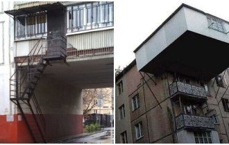 15 сумасшедших балконов, которых не должно было быть (16 фото)
