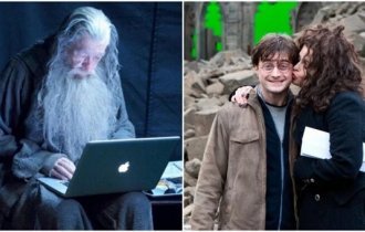 Stills from the set of your favorite films (12 photos)