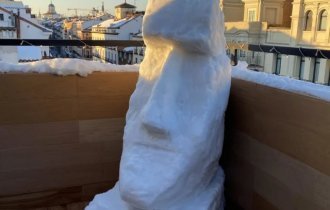 Подборка забавных и необычных снеговиков (14 фото)