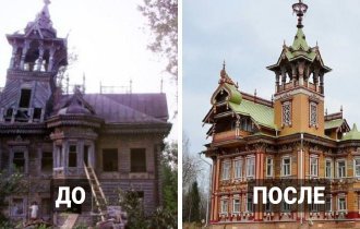 Заброшенные строения до и после их восстановления (17 фото)