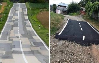 “This is technology!”: 18 renovated roads in the style of a blunder (19 photos)