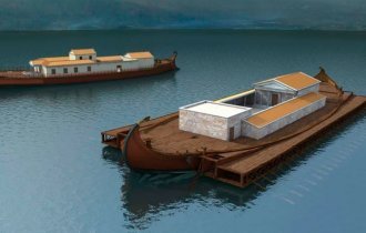 Caligula's ships - giant floating palaces that ended up at the bottom of the lake (5 photos)