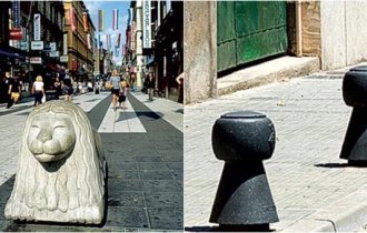 Road posts are like a bridge to history (9 photos)