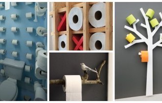 Как и где хранить туалетную бумагу: 20+ идей оригинальных держателей (21 фото)