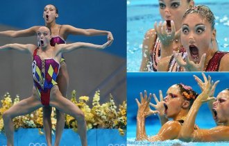 17 фотографий, которые доказывают, что синхронное плавание есть род помешательства (18 фото)