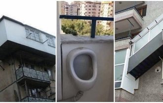 17 безбашенных балконов, которые не должны были существовать (18 фото)