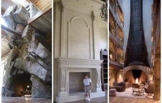 Камины, рядом с которыми вы почувствуете себя лилипутом (18 фото)