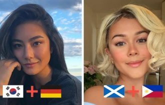 16 девушек  смешанных кровей, чья необычная внешность говорит,  что у красоты нет национальности (17 фото)