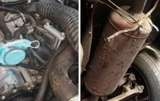 Типичный автослесарь, или смешные кадры из СТО (18 фото)