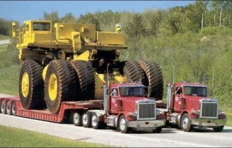 Перевозка огромных грузов (23 фото)