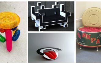 20 примеров необычной мебели, которую купят лишь креативные личности (27 фото)