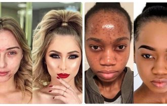 Как женщины обманывают мужчин с помощью макияжа (17 фото)