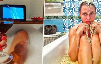 Минус одна тайна века: почему женщины так долго не выходят из ванной (20 фото)