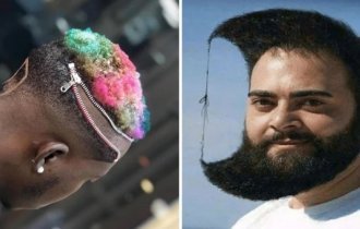 17 смелых обладателей безумных стрижек (18 фото)