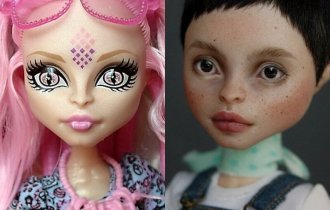 Страшно красиво: как стандартные куклы превращаются в пугающе реалистичных ангелочков и монстров (39 фото)
