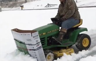 Snow removal with ingenuity and resourcefulness (26 photos + 1 video)