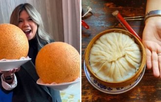 18 cases when people encountered real food of giants, which was a real challenge to eat (19 photos)
