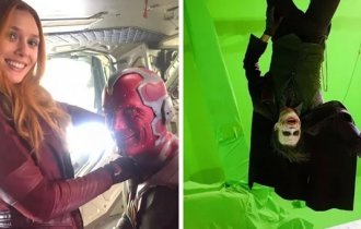 19 закадровых фотографий со съёмок известных фильмов (20 фото)