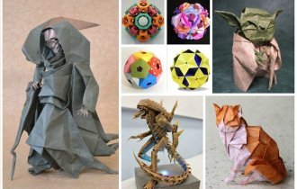 Вы так не сможете - невероятные шедевры оригами (35 фото)