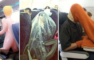 30 сцен на борту самолета, которых вы предпочли бы никогда не видеть (32 фото)