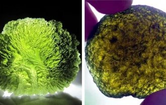 Minerals formed as a result of the bombardment of the Earth by meteorites (10 photos)