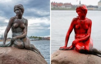 Знаменитые произведения искусства, которые испортили люди (13 фото)