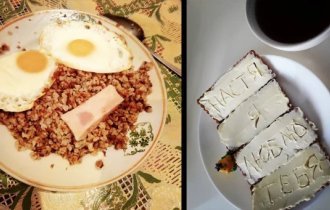 My husband prepared: masterpieces of serving dishes from and for loved ones (15 photos)