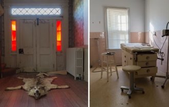 Фотограф побывал в жутковатом заброшенном доме, когда-то принадлежавшем врачу (34 фото)
