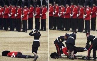 4 kg hat and fainting according to the rules: facts about the British Royal Guard (6 photos)