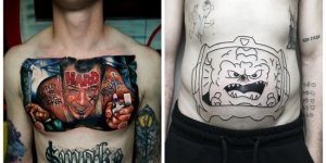 27 нелепых татуировок, на которых настояли заказчики (28 фото)
