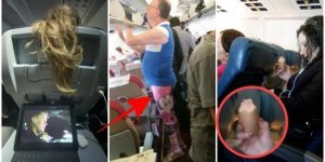 13 ужасных пассажиров, которых мало с самолета высадить, а надо еще в черный список добавить (14 фото)