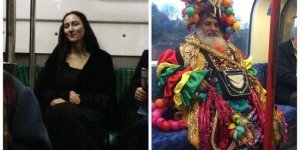 Необычные, забавные и странные пассажиры метро (46 фото)