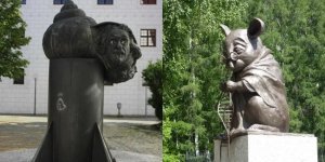 Небанальні пам'ятники, присвячені Її Величності Науці (8 фото)