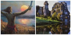 Экстернштайне: магия каменных исполинов (9 фото)