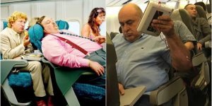 Как летают по миру очень полные люди (7 фото)