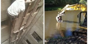 15 бесстрашных работников, которые не ведают, что такое опасность (16 фото)