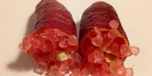 Finger lime: what rare and very expensive citrus caviar looks like (7 photos)