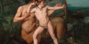 Chiron, noble elder centaur of Greek mythology (1 photo)