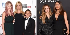 30 раз, когда знаменитости появлялись на красной ковровой дорожке со своими детьми (31 фото)