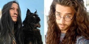 Men who surprised everyone with their long hair (18 photos)
