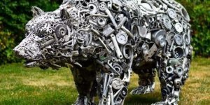 Цікаві скульптури з металу (19 фото)