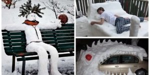 30 оригинальных снежных скульптур, которые могли бы стать экспонатами музея (31 фото)
