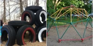 Как в прошлом выглядели детские площадки со всего мира (26 фото)