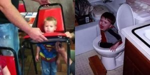 10+ уморительных случаев, когда дети поймали в ловушку самих себя (14 фото)