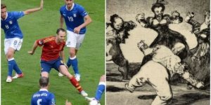 Fun photo comparisons that combine sports and art (23 photos)